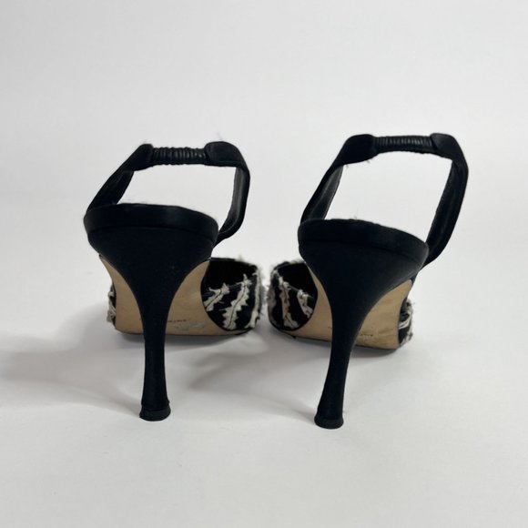 Manolo Blahnik Carolyne Slingback Heels 40.5 - Picture 5 of 9